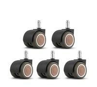 Roues de chaise pivotante de bureau, 5 pièces/2 pouces, chaise d'ordinateur, roulettes universelles for fauteuil roulant, accessoires de chaise de patron, poulies(11x21mm)