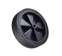 Roues de chariot pliable en polypropylène + PVC - Pneus de rechange pour chariot de jardin et de camping - Rouleaux silencieux absorbant les chocs avec alésage de 6 mm/8 mm pour gazon et sable (12 x 3