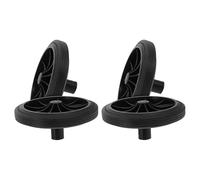 Roues de Conteneur à Ordures 4 Pièces en Caoutchouc Noir