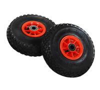 vidaXL Roue de diable 2 pcs Caoutchouc 3.00-4 (260 x 85 mm) 142969