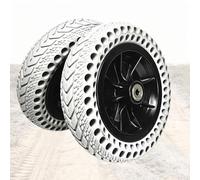 Roues de fauteuil roulant, roues de remplacement for fauteuil roulant électrique, pneus en caoutchouc 200 × 50, roulettes de déambulateur universelles à pneu plein 8 mm/5/16