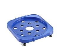 Roues de godet, utilisation polyvalente, 32,5 x 31 x 2,7 cm, roulette pour pot de fleurs, chariot à seau intérieur, système de freinage verrouillable, idéal pour pots de fleurs et conteneurs