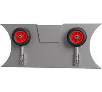 Roues de halage pour petits bateaux roues de mise à l'eau pour annexes tableau arrière acier inoxydable SUPROD LD160, noir/rouge