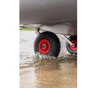 Roues de halage, rabattable, pour Annexes, Bateau gonflable Moteur hors-bord en Acier inoxydable, de Mise à l'eau (forme L)