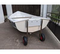 Roues de halage, rabattable, pour Annexes, Bateau gonflable Moteur hors-bord en Acier inoxydable, de Mise à l'eau (forme I Light)