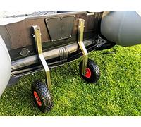 Roues de halage, rabattable, pour Annexes, Bateau gonflable Moteur hors-bord en Acier inoxydable, de Mise à l'eau (forme Z)