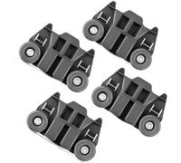 Roues de lave-vaisselle B90B-W10195417, support inférieur for Kitchenaid, Whirlpool, Kenmore Roller, remplace PS11750057, 4 pièces