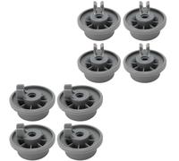 Roues de lave-vaisselle de 8 pcs, 165314 Rouleau de rail du panier inférieur, lave-vaisselle inférieure Pièces de remplacement de roue à plat inférieur