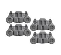 Roues de lave-vaisselle : roulettes de plateau de rechange durables, jeu de rouleaux d'étagère inférieure | Monts d'axe faciles à installer, supports d'arbre robustes, unités de