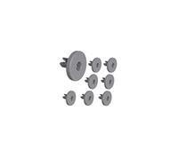 Roues de lave-vaisselle universelles pour panier inférieur [Lot 8] Pièces de rechange compatible avec AEG Candy Electrolux Faure Ikea