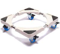 Roues de machine à laver ， Rouleaux d'appareils Support base haut en acier inoxydable Étagère roue universelle mobile Roue ondulée réfrigérateur automatique Base d'appareil