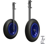 Roues de mise à l'eau pour annexes roues de halage pour pneumatiques pliable acier inoxydable SUPROD ET350-LU, noir/bleu