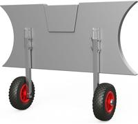 Roues de mise à l'eau pour annexes roues de halage pour pneumatiques tableau arrière pliable acier inoxydable SUPROD ET200, noir/rouge