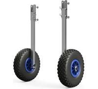 Roues de mise à l'eau pour annexes roues de halage pour pneumatiques tableau arrière pliable acier inoxydable SUPROD ET260, noir/bleu