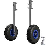 Roues de mise à l'eau pour annexes roues de halage pour pneumatiques tableau arrière pliable acier inoxydable SUPROD ET260-LU, noir/bleu