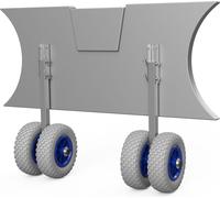 Roues de mise à l'eau pour annexes roues de halage tableau arrière acier inoxydable SUPROD EW200, gris/bleu