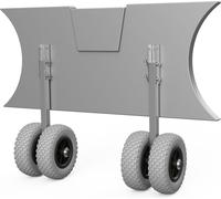 Roues de mise à l'eau pour annexes roues de halage tableau arrière acier inoxydable SUPROD EW200, gris/noir