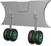 Roues de mise à l'eau pour annexes roues de halage tableau arrière acier inoxydable SUPROD EW200, noir/vert
