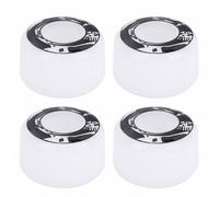 Roues De Planche à Roulettes En Pu à Haute éLasticité, Accessoires De Remplacement, Blanc Avec Motif, 4 PièCes/Ensemble