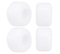 Roues de Planche à roulettes, Roues de à roulettes Longboard de Rue Remplacement 4pcs Élasticité Haute pour Skateboards Scooters (White)