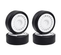 Roues de pneus hexagonaux de 12mm, 66x26mm, for 1/10 LC PTG-2R Tamiya 1/10 XV01 xv02 10303 10304 xts-s10/ Trax - XAS MiniMini Rally Ford(White A)