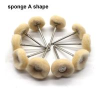 Roues De Polissage En Laine/Coton/Tissu,Tampon De Polissage Pour Bijoux,Brosse Abrasive,Accessoires Dremel Pour Outils Rotatifs,10 Pièces - Type Gh094a