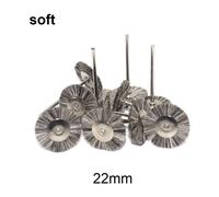 Roues De Polissage En Laine/Coton/Tissu,Tampon De Polissage Pour Bijoux,Brosse Abrasive,Accessoires Dremel Pour Outils Rotatifs,10 Pièces - Type Gray 22mm