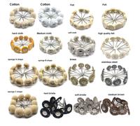 Roues de polissage en laine/coton/tissu, tampon de polissage pour bijoux, brosse Abrasive, accessoires Dremel pour outils rotatifs, 10 pièces GH091
