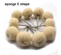 Roues De Polissage En Laine/Coton/Tissu,Tampon De Polissage Pour Bijoux,Brosse Abrasive,Accessoires Dremel Pour Outils Rotatifs,10 Pièces - Type Gh094c