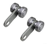 Roues de porte coulissante à double roulement pour une utilisation intensive, pour un glissement fluide et une performance stable sur les rails et les portes à panneaux (2 pièces)