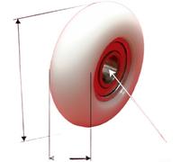 Roues de poulie à roulement en plastique | avec roulements 608Z pour rameur | Équipement de fitness | Rail de siège coulissant | Remplacement de la piste de siège d'aviron (C)