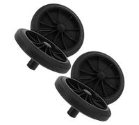 Roues de Rechange 4 Pièces pour Poubelle en Caoutchouc Noir | Mobilité Fluide, Installation Facile, Lot de 4, pour Conteneur à Déchets