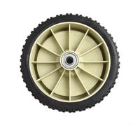 Roues de rechange avant et arrière en caoutchouc pour tondeuse à gazon automotrice pour tondeuse à gazon Accessoires de roue de 17,8 cm, 20,3 cm, 25,4 cm, noir, 43 mm d'épaisseur, outils de jardin
