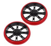 Roues de Rechange pour Chariot Utilitaire 2 Pièces en Abs Pu Rouge