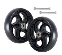Roues De Rechange pour Déambulateur, 1 Paire Pneu Solide pour Fauteuil Roulant, Roulette Avant 5/6/8 Pouces, avec Vis, pour Déambulateurs, Marcheurs, Chariot roulettes Accessoires