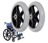 Roues De Rechange Pour Fauteuil Roulan, Roues Avant De 6/7/8 Pouces, 2pcs Roues De Remplacement, Charge 120kg, Résistant À L'usure Et Antidérapant, Pneu Solide Pour Fauteuil Roulant ( Color : Gris , S