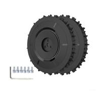 Roues de rechange pour robot tondeuse Segway Navimow i105E i108E i110N, kit de pneus arrière en plastique noir avec matériel pour une intégration transparente