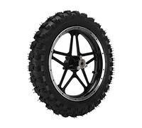 Roues de Remplacement pour Scooter à Roue Arrière Remplacement en Alliage D'acier de Roue Arrière 2.5-10in pour Moto Mini Pocket Bike Noir