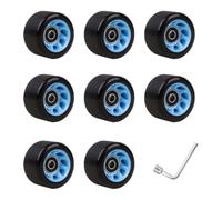 Roues de Rollers en Ligne Roue de Planche à roulettes avec roulements, Ensemble Patins, Accessoire Double rangée, Roue Remplacement for quads(95A)