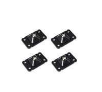 Roues de roulette d'ABS d'acier inoxydable | Scénario d'utilisation multicolore 12 pièces : ménage(Black)