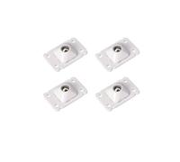 Roues de roulette d'ABS d'acier inoxydable | Scénario d'utilisation multicolore 12 pièces : ménage(White)