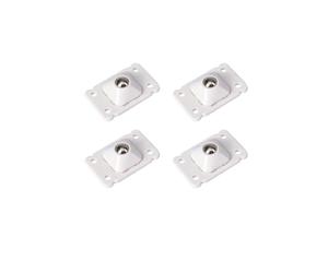 Roues de roulette d'ABS d'acier inoxydable | Scénario d'utilisation multicolore 12 pièces : ménage(White)