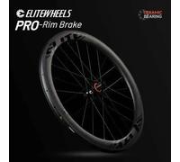 Roues de route en carbone ELITEWHEELS PRO 700c, roulement en céramique R10 ou moyeu normal, 20-24H, clincher tubeless, pour jeu de roues de cyclisme 60 mm de profondeur 28 mm