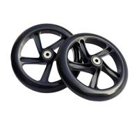 Roues De Scooter Roues De Patins - Paire De Pneus En PU Solide De 200 Mm, Kit De Rous De Remplacement À Roulement Silencieux, Ensemble De Rouleaux De Mobilité Multi-usage | Anti Roue Résistante De