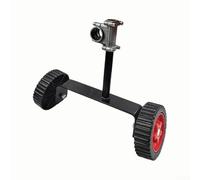 Roues de soutien réglables pour marcher derrière les débroussailleuses - Convient aux tubes de 26 mm et 28 mm - Améliore la maniabilité et réduit la fatigue physique (rouge)