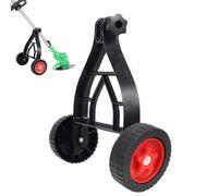 Roues de support pour coupe-bordures, roues auxiliaires pour débroussailleuse réglable, coupe stable, guide léger pour coupe-herbe, parfait pour l'entretien du jardin, de la cour, 34 x 35 x 12 cm