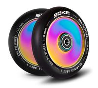 Roues de trottinette arc-en-ciel complètes de 110 mm (2 pièces)