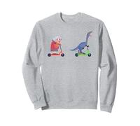 Roues de trottinette patinage, dinosaures, cascades Sweatshirt