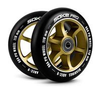 Roues de trottinette - SOKE - 110 mm - Lot de 2 - Dureté 88A - Roulements ABEC 9