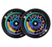 Roues de trottinette stunt Slamm Neochrome 110 mm Split Core, lot de 2
